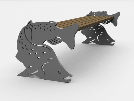 Metal Fish Bench
